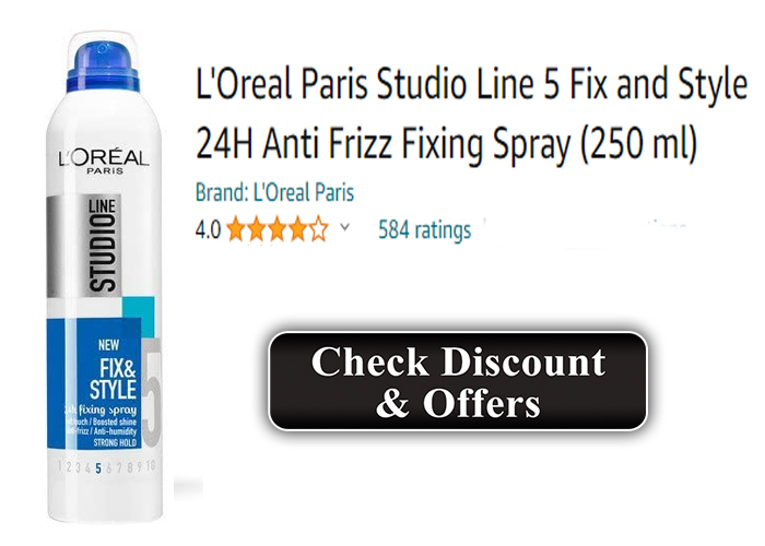 L'Oreal Paris Studio Line 5 Fix and Style 24H Anti Frizz Fixing Spray
